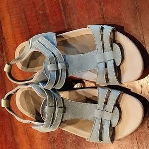 Hush Puppies baby blue sandals size 12